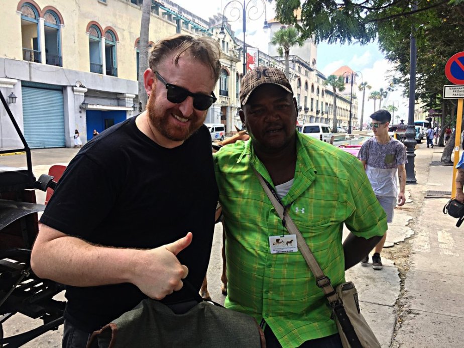  One of the best tour guides in Havana at the Plaza de San Francisco. He told us families were not allowed to openly celebrate Christmas until 1998! 