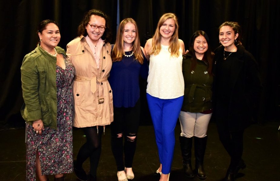  The Organizing for Action San Francisco Team (from left): Leila Harmon (me), Alisha Qiu, Emily Boyd, Logan Evasco, Angelica Ramirez; Hospitality House Development Manager Tess Davis  